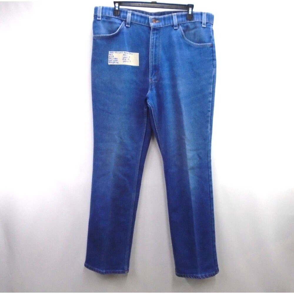 Vintage 1996 Levi's Action Jeans Men 38x31 Brown Tab Straight Leg Denim USA